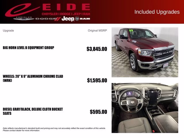 2023 Delmonico Red Pearlcoat Ram 1500 Big Horn 4X4 Truck