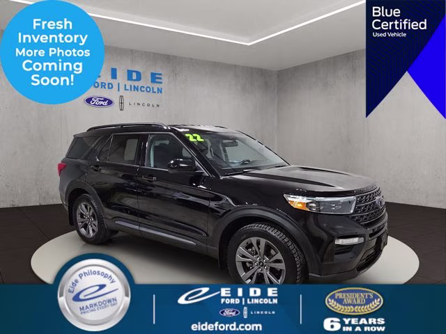 2022 Agate Black Metallic Ford Explorer XLT 4X4 SUV