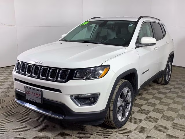 2019 White Clearcoat Jeep Compass Limited 4X4 SUV