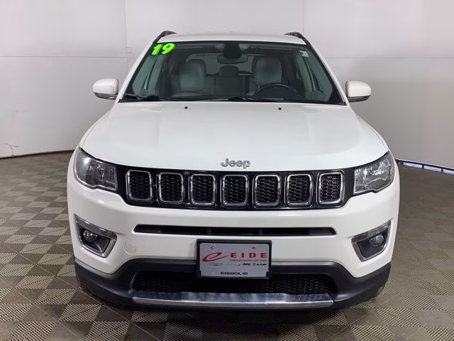 2019 White Clearcoat Jeep Compass Limited 4X4 SUV