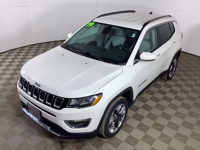 2019 White Clearcoat Jeep Compass Limited 4X4 SUV
