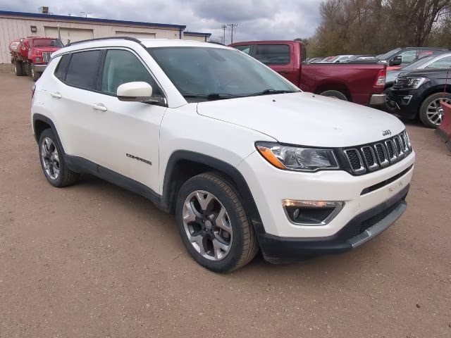 2019 White Clearcoat Jeep Compass Limited 4X4 SUV