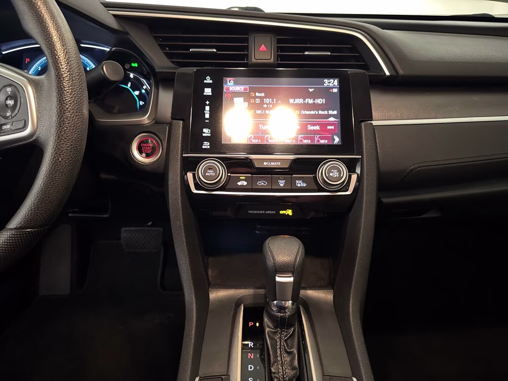 2017 White Orchid Pearl Honda Civic EX FWD Sedan