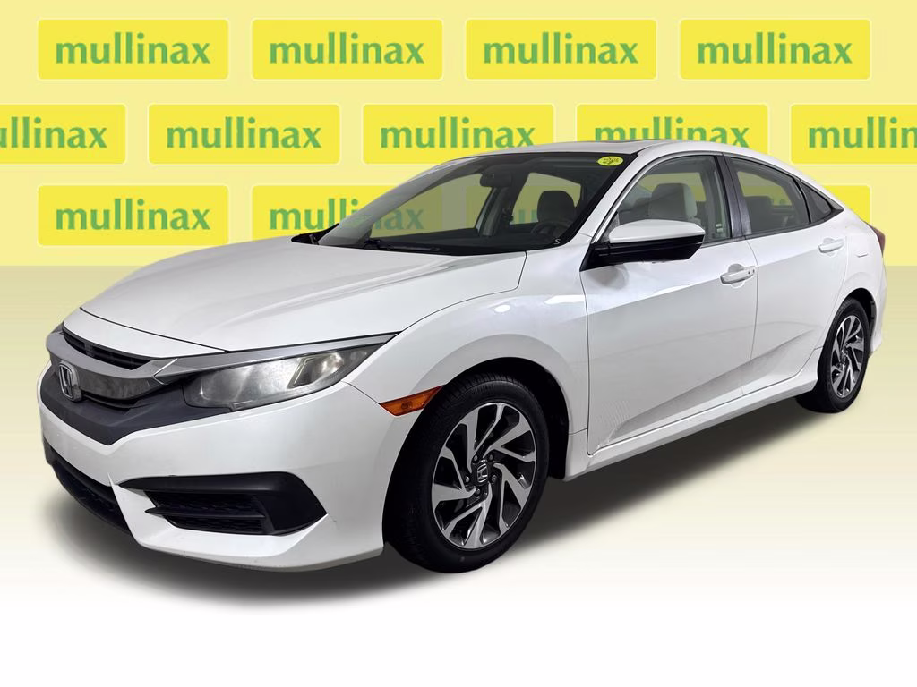 2017 White Orchid Pearl Honda Civic EX FWD Sedan