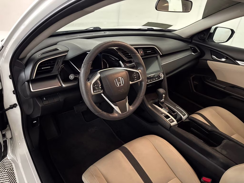 2017 White Orchid Pearl Honda Civic EX FWD Sedan