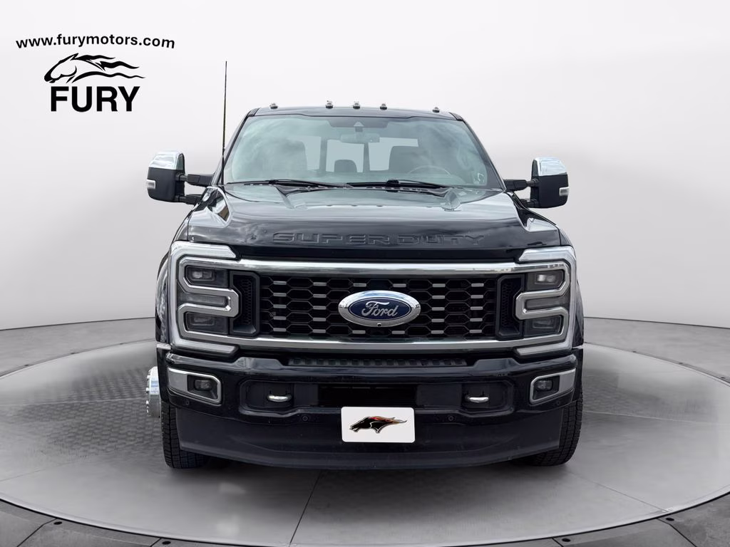 2023 Agate Black Metallic Ford Super Duty F-450 DRW Platinum w/Camper Pkg & Twin Panel Moonroof 4X4 Truck