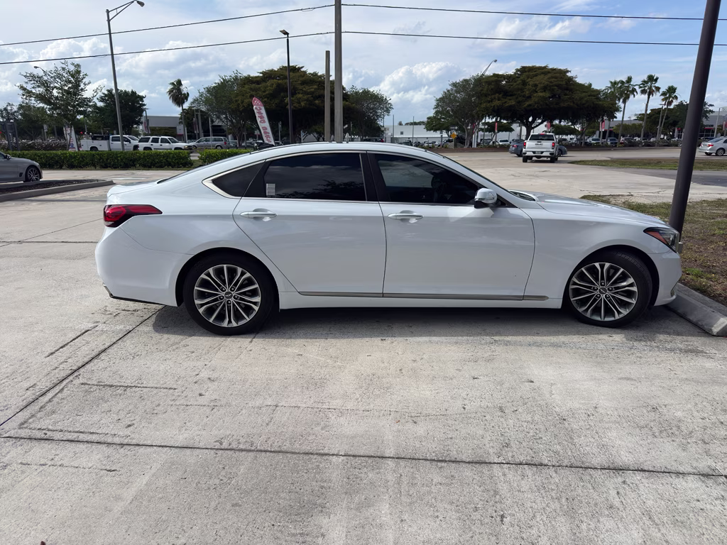 2018 Casablanca White Genesis G80 3.8L RWD Sedan