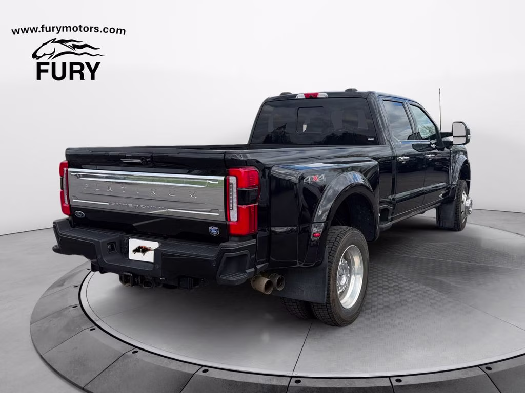 2023 Agate Black Metallic Ford Super Duty F-450 DRW Platinum w/Camper Pkg & Twin Panel Moonroof 4X4 Truck