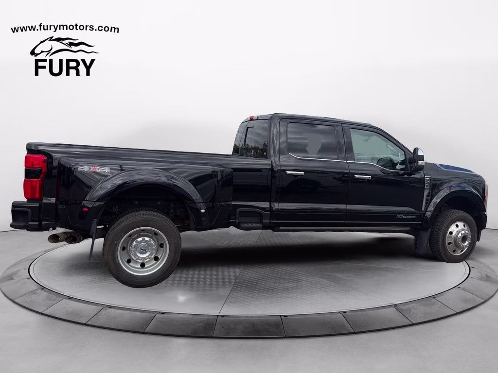 2023 Agate Black Metallic Ford Super Duty F-450 DRW Platinum w/Camper Pkg & Twin Panel Moonroof 4X4 Truck
