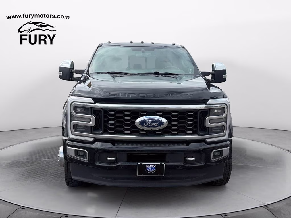 2023 Agate Black Metallic Ford Super Duty F-450 DRW Platinum w/Camper Pkg & Twin Panel Moonroof 4X4 Truck