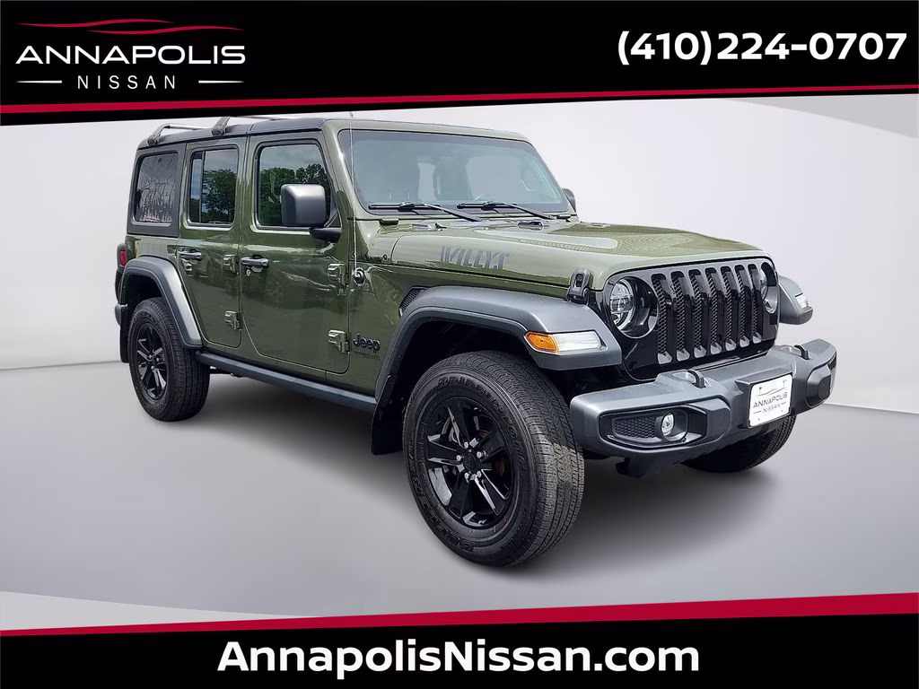 2021 Sarge Green Clearcoat Jeep Wrangler Unlimited Willys 4X4 SUV