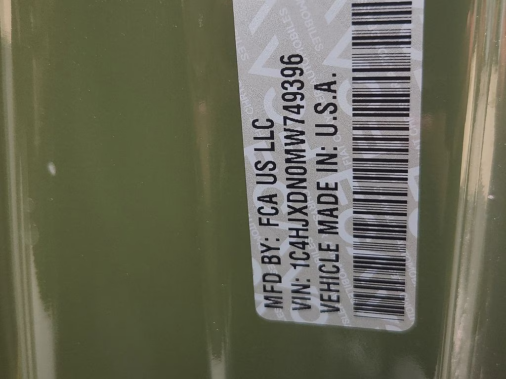 2021 Sarge Green Clearcoat Jeep Wrangler Unlimited Willys 4X4 SUV