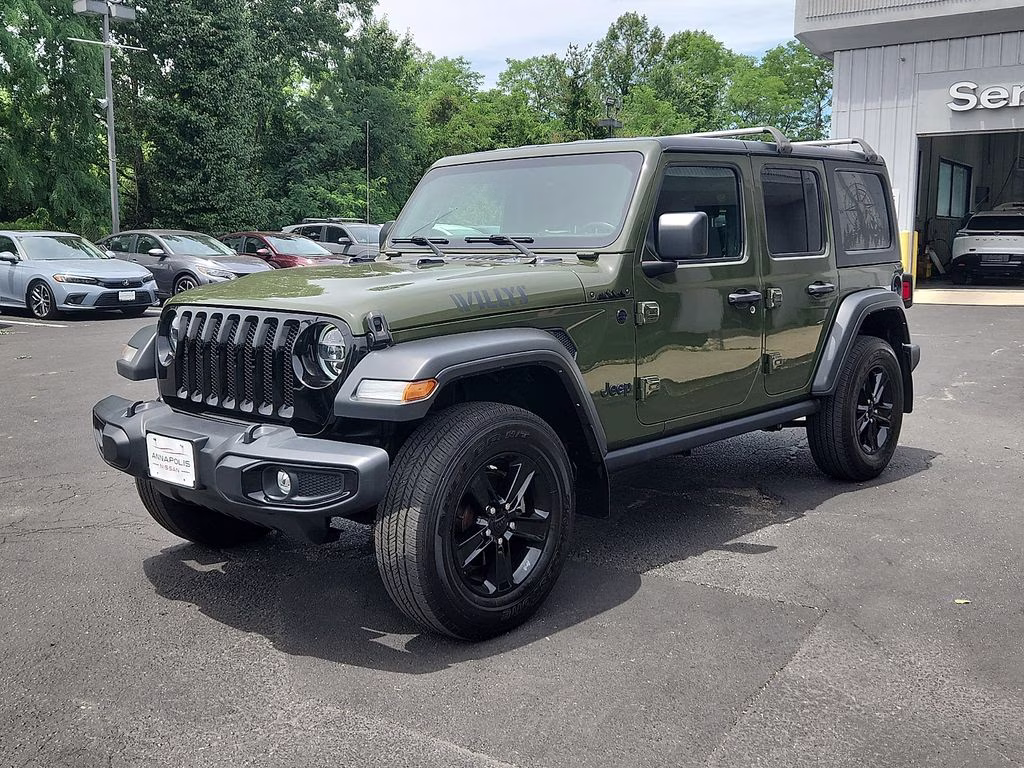 2021 Sarge Green Clearcoat Jeep Wrangler Unlimited Willys 4X4 SUV