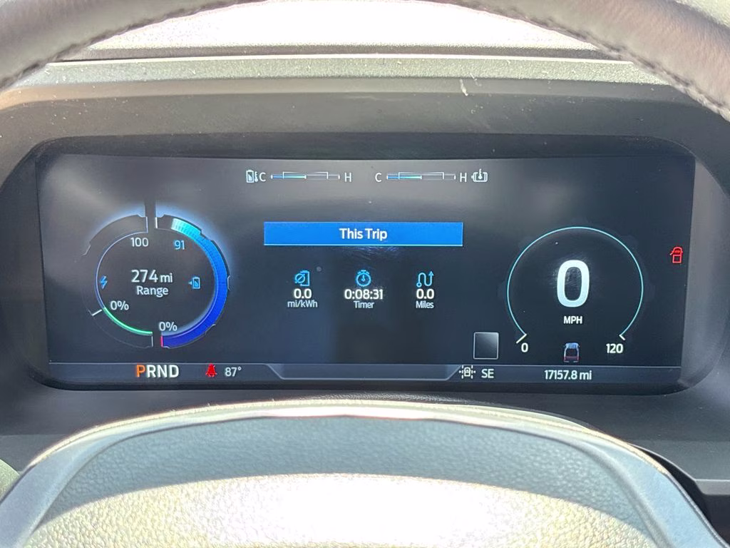 2025 Antimatter Blue Metallic Ford F-150 Lightning Lariat AWD Truck