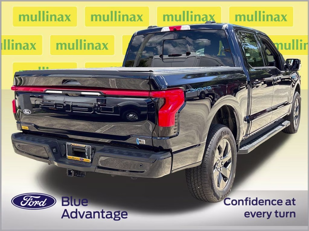 2025 Antimatter Blue Metallic Ford F-150 Lightning Lariat AWD Truck