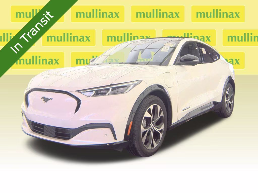 2023 Star White Metallic Tri-Coat Ford Mustang Mach-E Premium AWD SUV