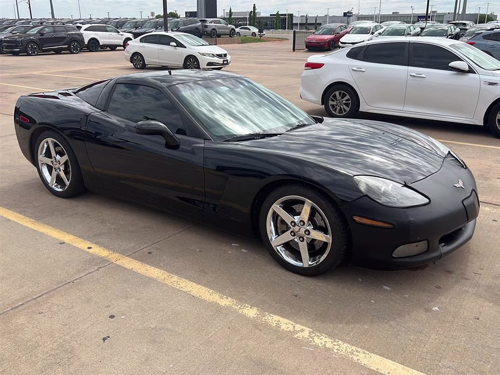 2008 Black Chevrolet Corvette 2DR CPE RWD Coupe