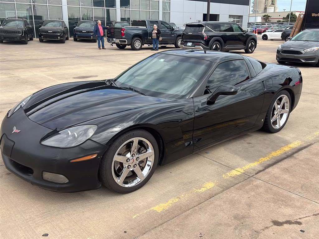 2008 Black Chevrolet Corvette 2DR CPE RWD Coupe