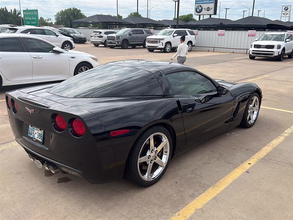 2008 Black Chevrolet Corvette 2DR CPE RWD Coupe