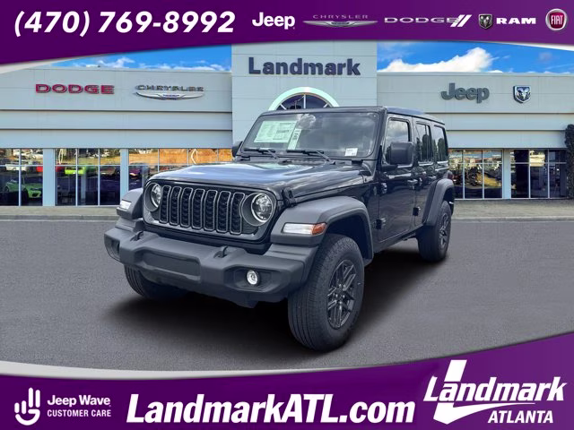 2026 Black Clearcoat Jeep Wrangler Sport S 4X4 Convertible