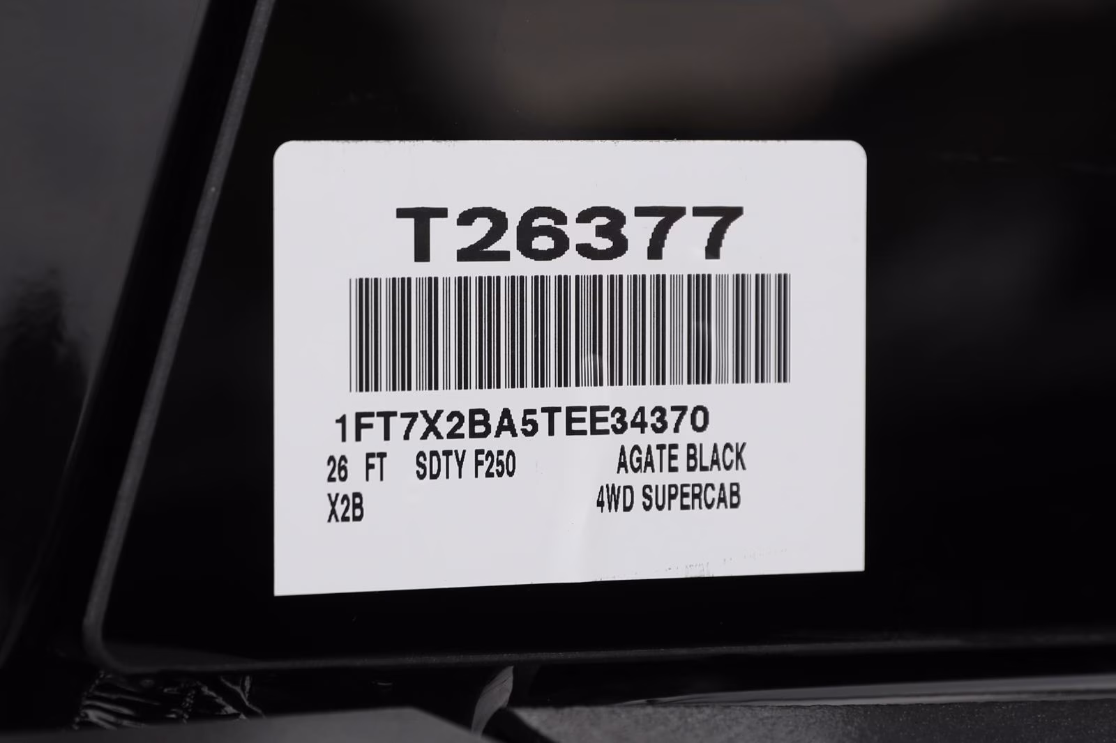 2026 Agate Black Metallic Ford Super Duty F-250 SRW XL 4X4 Truck