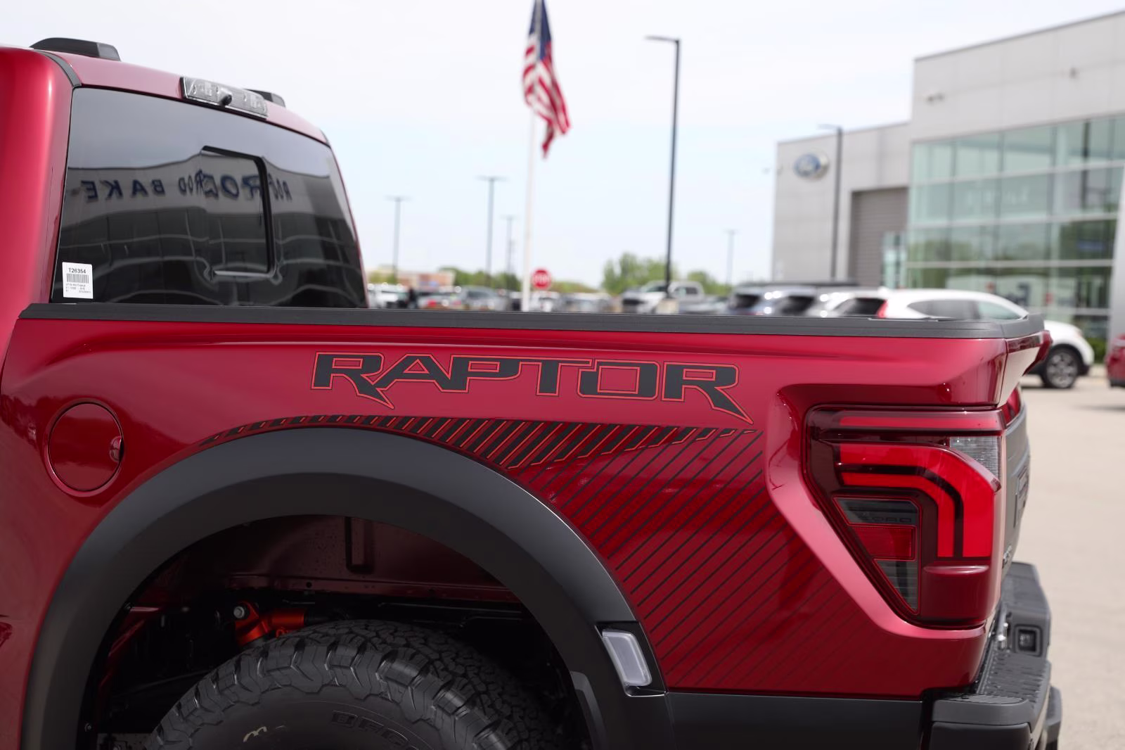 2026 Ruby Red Metallic Tinted Clearcoat Ford F-150 Raptor 4X4 Truck