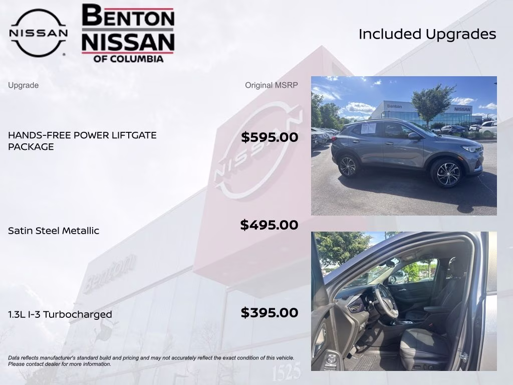 2022 Satin Steel Gray Metallic Buick Encore GX Select FWD SUV