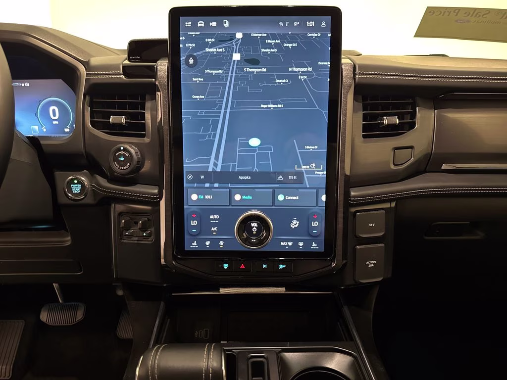 2025 Antimatter Blue Metallic Ford F-150 Lightning Platinum AWD Truck