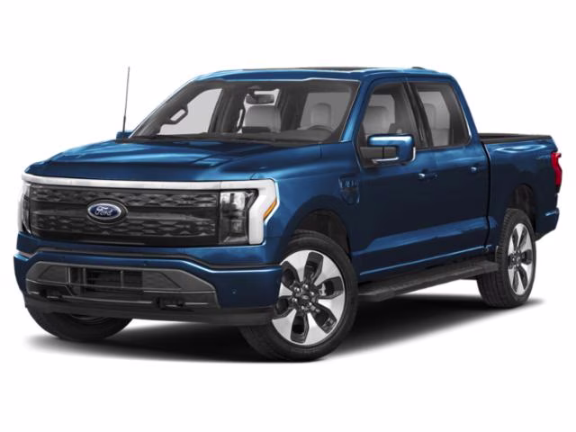 2025 Blue Metallic Ford F-150 Lightning Platinum AWD Truck