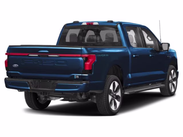 2025 Blue Metallic Ford F-150 Lightning Platinum AWD Truck