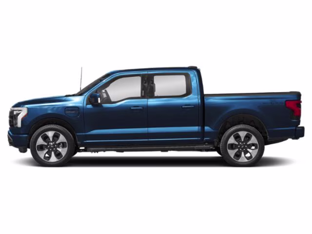 2025 Blue Metallic Ford F-150 Lightning Platinum AWD Truck