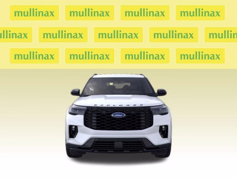 2026 Star White Metallic Tri-Coat Ford Explorer ST-Line RWD SUV