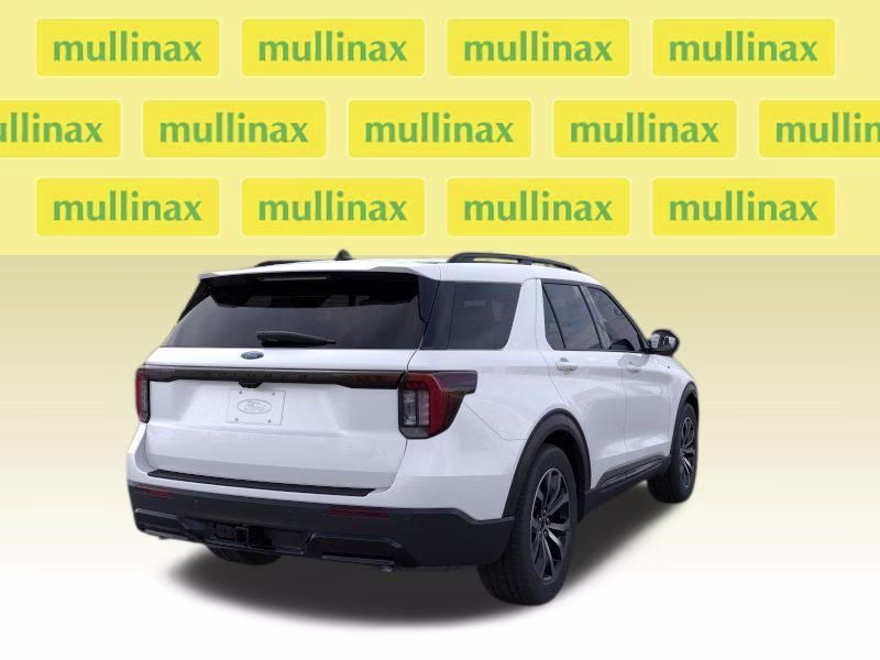 2026 Star White Metallic Tri-Coat Ford Explorer ST-Line RWD SUV