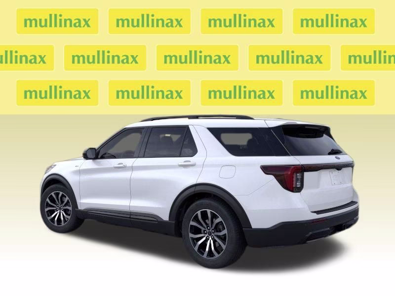 2026 Star White Metallic Tri-Coat Ford Explorer ST-Line RWD SUV
