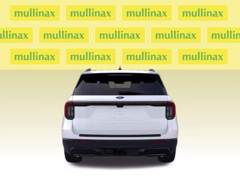 2026 Star White Metallic Tri-Coat Ford Explorer ST-Line RWD SUV