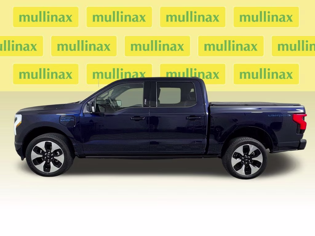 2025 Antimatter Blue Metallic Ford F-150 Lightning Platinum AWD Truck