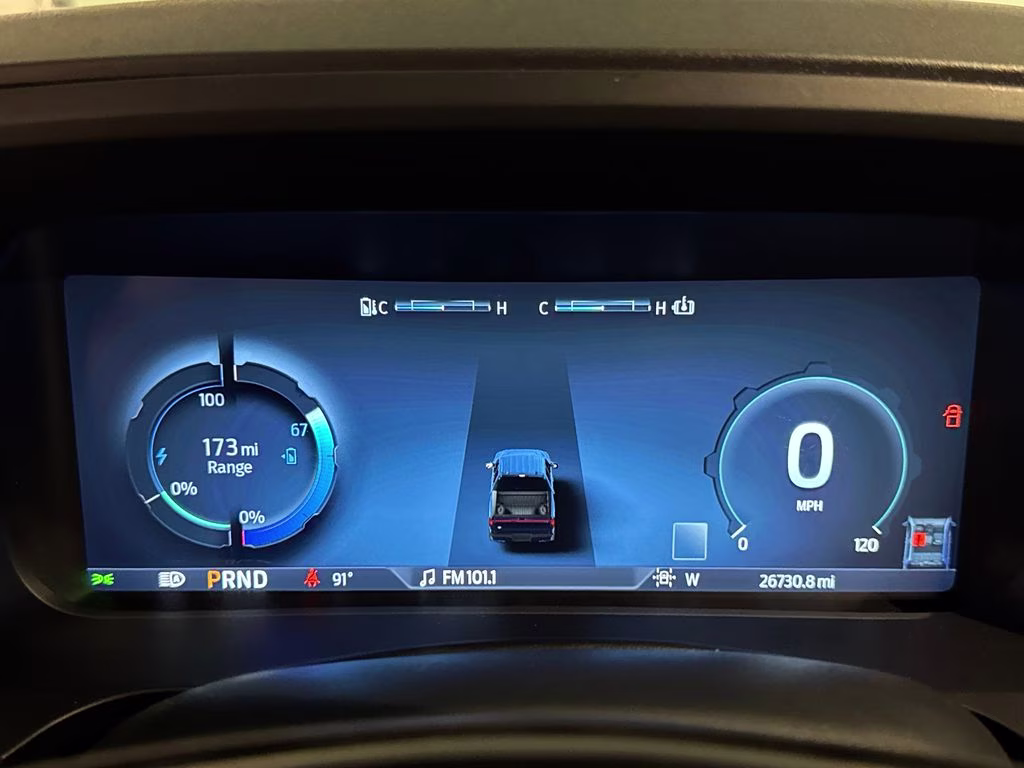 2025 Antimatter Blue Metallic Ford F-150 Lightning Platinum AWD Truck