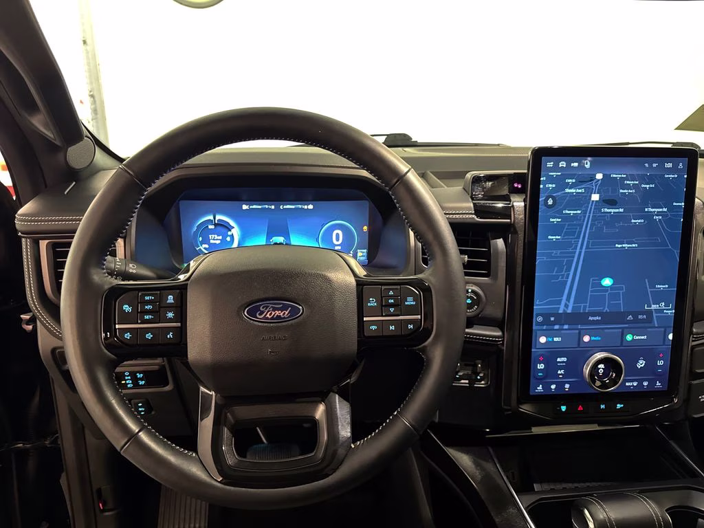 2025 Antimatter Blue Metallic Ford F-150 Lightning Platinum AWD Truck