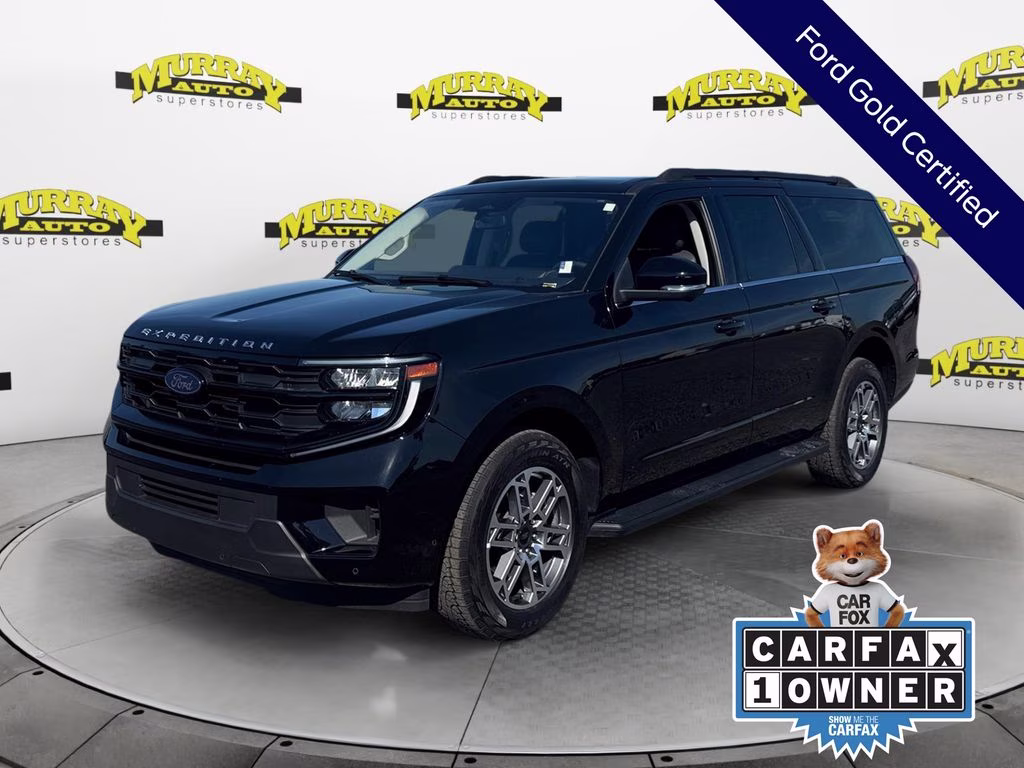 2025 Black Metallic Ford Expedition Max Active 4X4 SUV