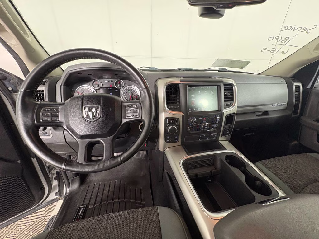 2017 Bright Silver Clearcoat Metallic Ram 1500 Big Horn 4X4 Truck