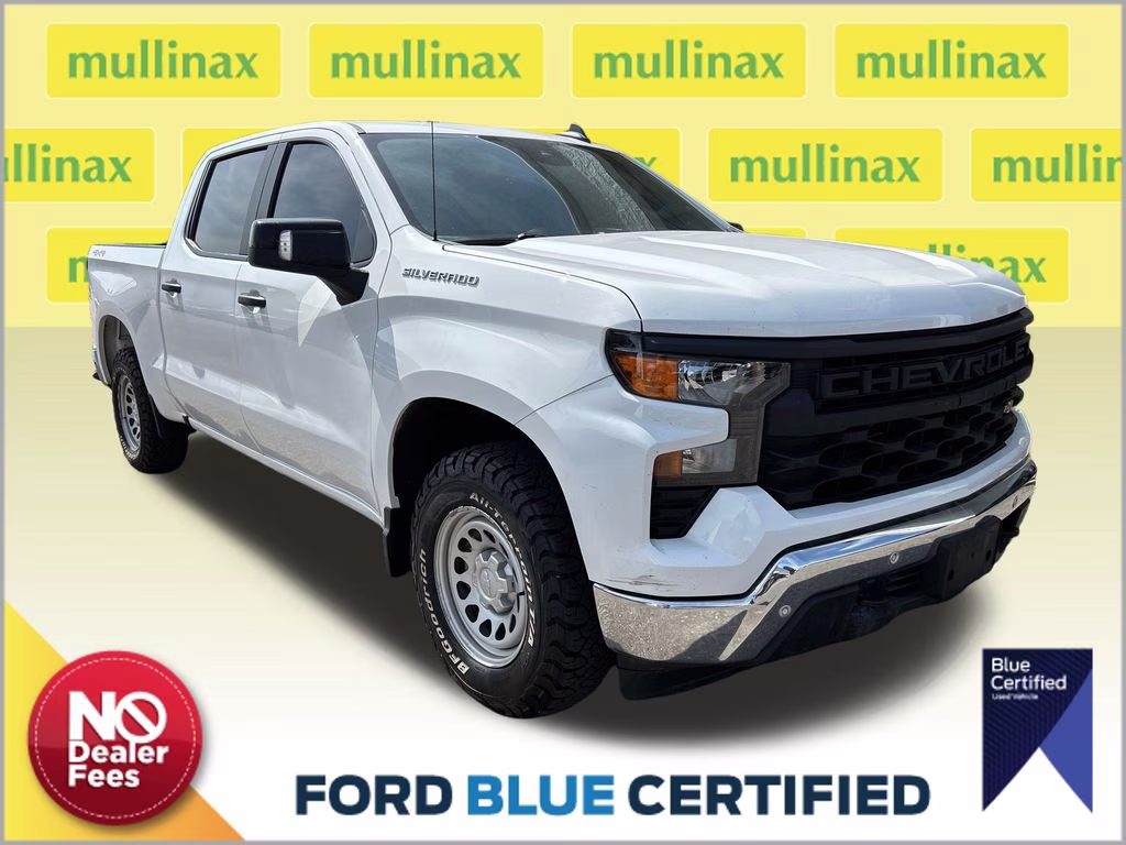 2024 Summit White Chevrolet Silverado 1500 WT 4X4 Truck