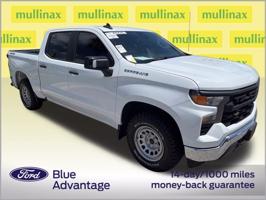 2024 Summit White Chevrolet Silverado 1500 WT 4X4 Truck