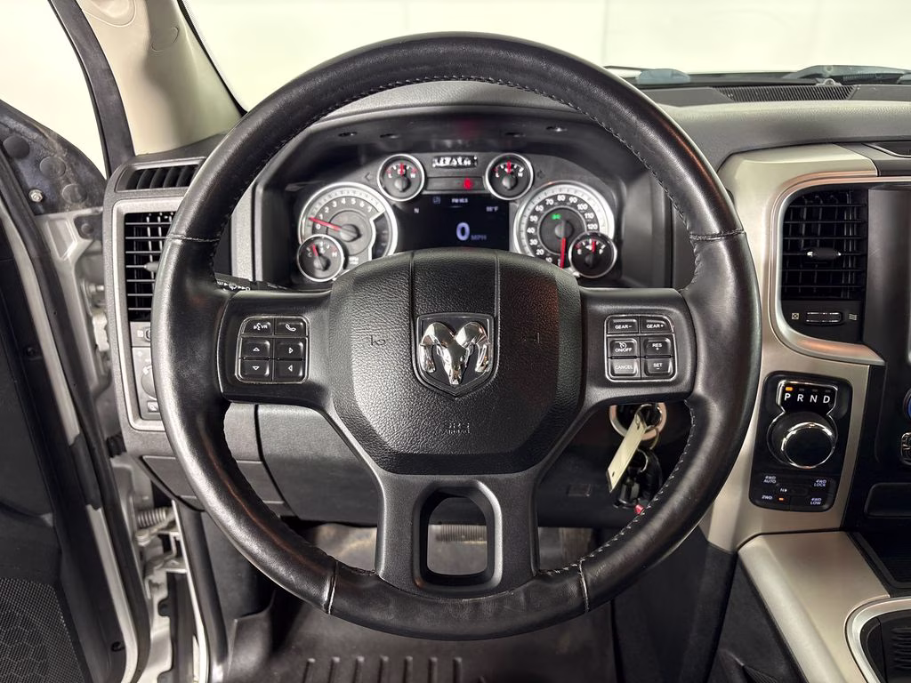 2017 Bright Silver Clearcoat Metallic Ram 1500 Big Horn 4X4 Truck