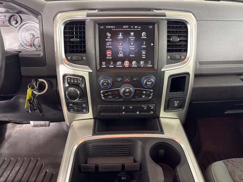 2017 Bright Silver Clearcoat Metallic Ram 1500 Big Horn 4X4 Truck