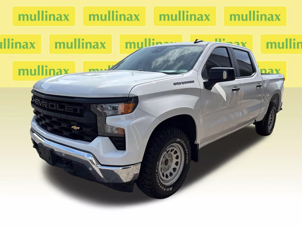 2024 Summit White Chevrolet Silverado 1500 WT 4X4 Truck