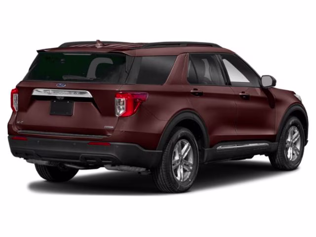 2022 Jewel Red Metallic Tinted Clearcoat Ford Explorer XLT RWD SUV