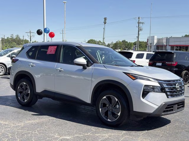 2025 Brilliant Silver Metallic Nissan Rogue SV FWD SUV