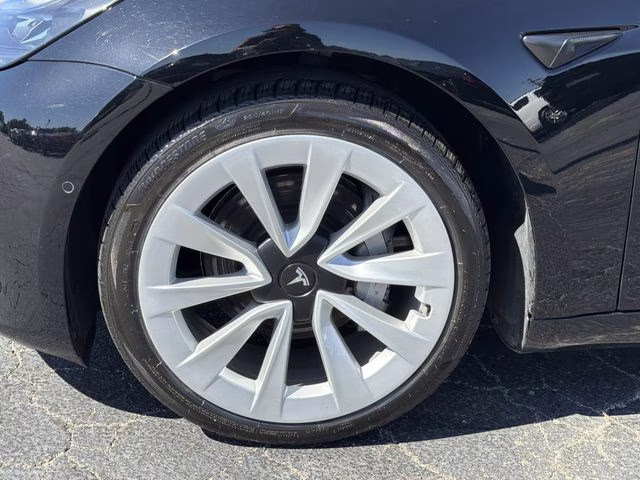 2022 Solid Black Tesla Model 3 Long Range AWD Sedan