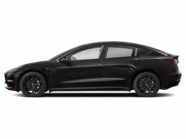 2022 Black Tesla Model 3 Long Range AWD Sedan