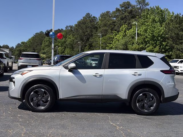 2025 Brilliant Silver Metallic Nissan Rogue SV AWD SUV